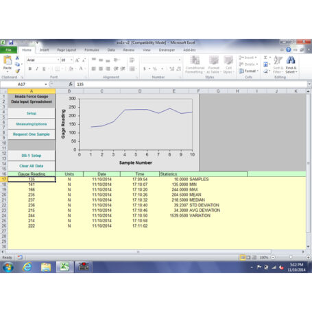 SW-1X Force Data Acquisition Software