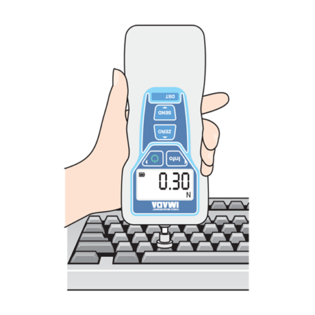 DST digital force gauge testing keyboard