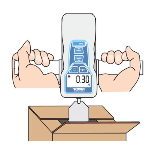 DST digital force gauge testing cardboard box
