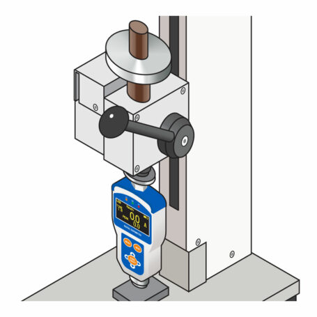 SY Manual Durometer Stand closeup